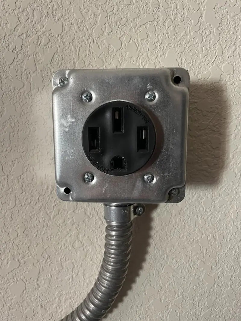 NEMA 14-50 outlet installed for Electrical Panel Upgrade in Millbrae